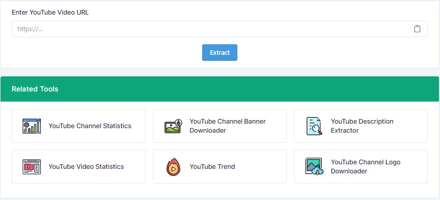 YouTube Tag Extractor